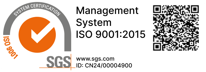 SGS ISO 9001:2015 管理体系证书，编号 CN24/00004900
